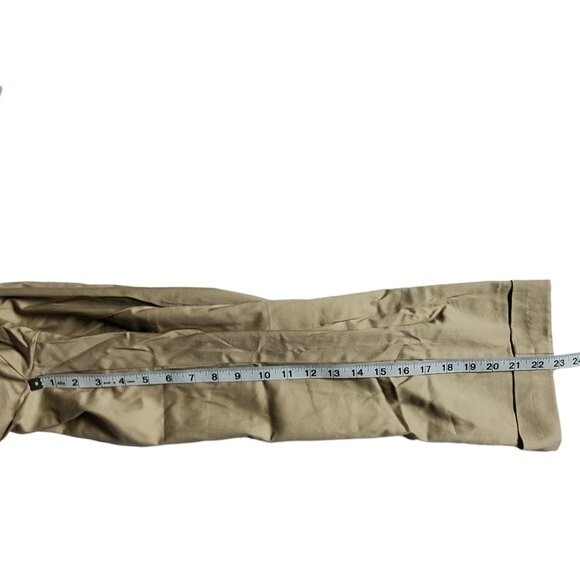 Cato Tan Solid Capri Pants with Belt Loops and Faux Pockets Sz 8 - Picture 11 of 15